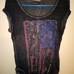 American flag women's shirt size small rock & republic